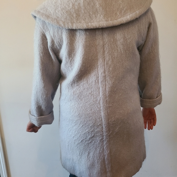 Jaeger Light Blue Wool Coat Vintage - Picture 3 of 10